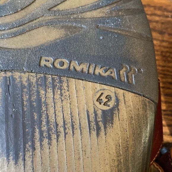 ROMIKA Leather Wedge Sandals - Size 42 - Picture 8 of 12